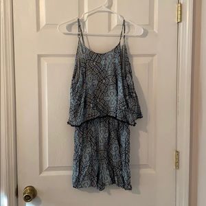 Patterned romper